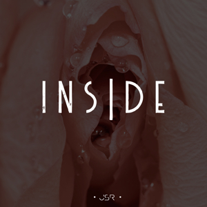 Minimal dark cover featuring a close-up of a rose with bold typography for JSR’s “Inside”