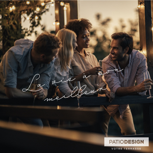 Candid photo-based artwork for Patio Design’s “La vie à son meilleur”
